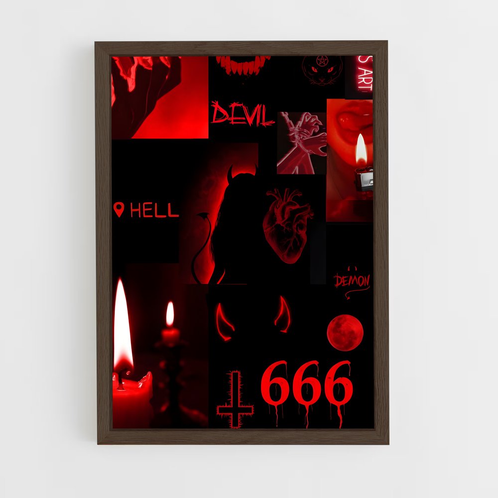 ap-666-4 cadre Bois foncé