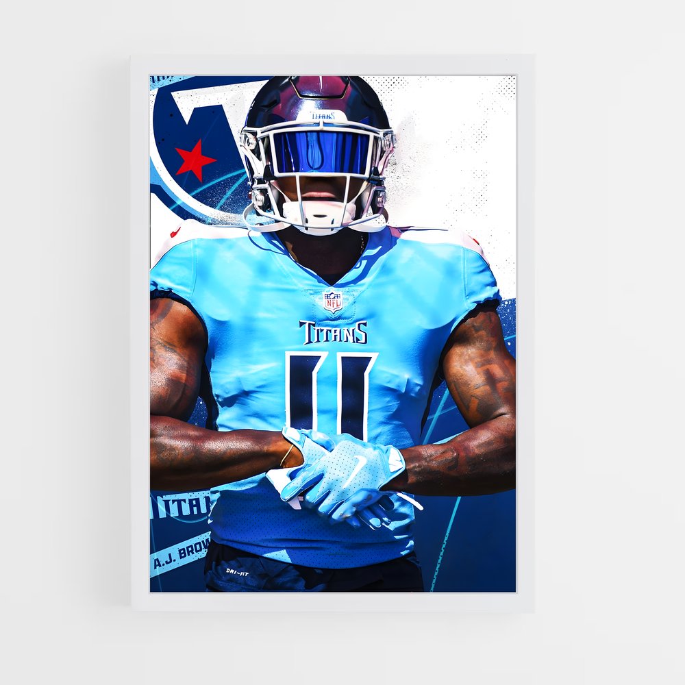 ap-a.j. brown-2 cadre Blanc