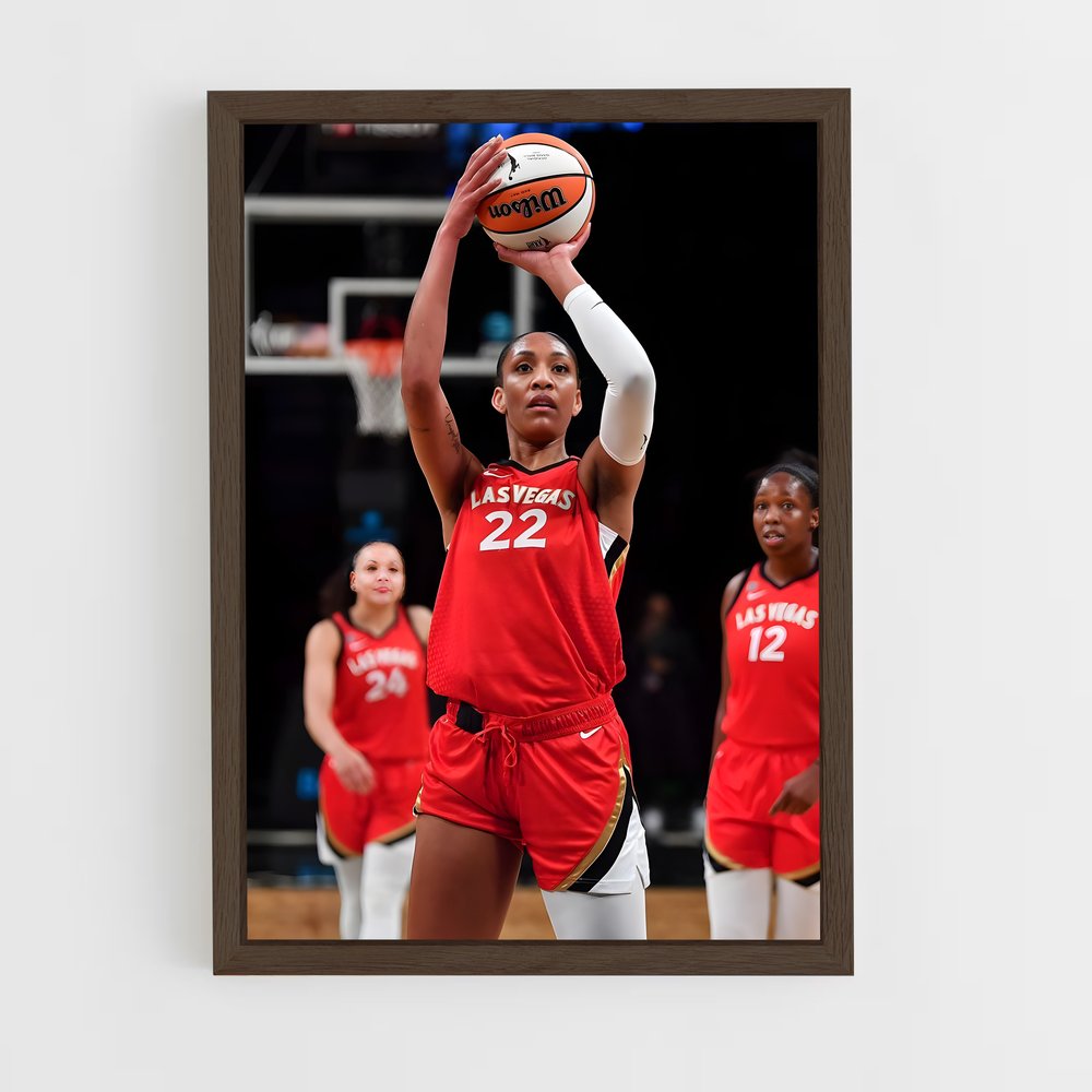 ap-a'ja wilson-3 cadre Bois foncé