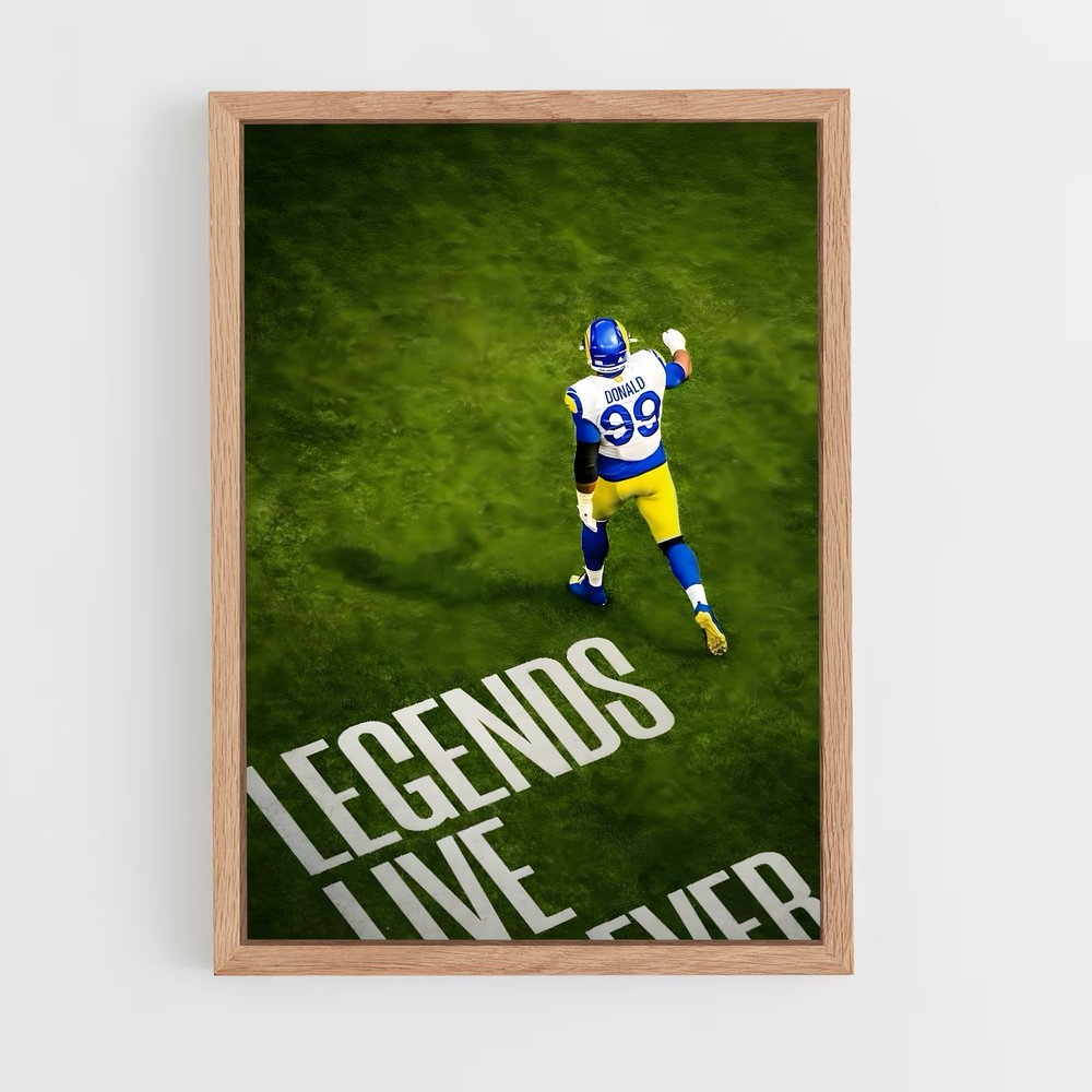 ap-aaron donald-1 cadre Bois clair