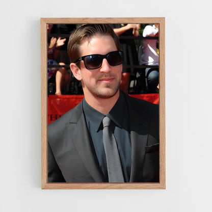 ap-aaron rodgers-2 cadre Bois clair