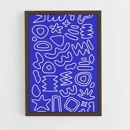 ap-abstract shapes-1 cadre Bois foncé