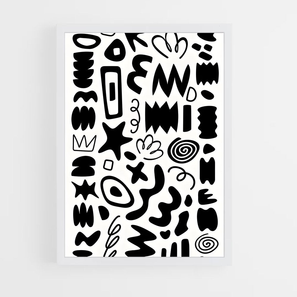 ap-abstract shapes-6 cadre Blanc