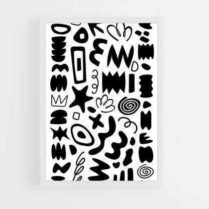 ap-abstract shapes-6 cadre Blanc
