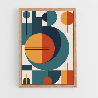 ap-abstract shapes-8 cadre Bois clair