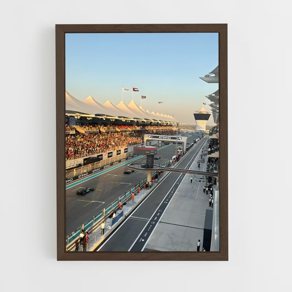 ap-abu dhabi grand prix-11 cadre Bois foncé