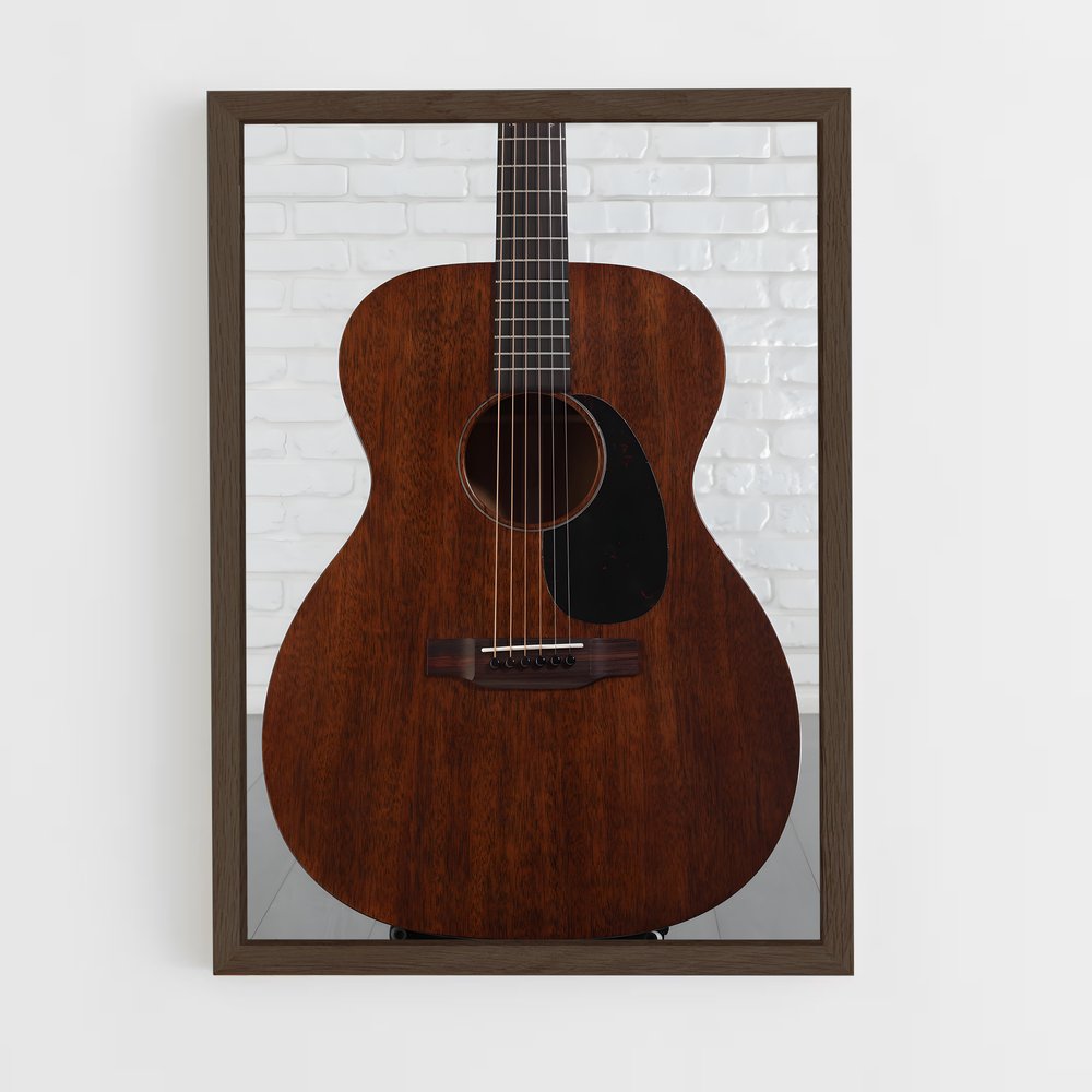 ap-acoustic guitar-3 cadre Bois foncé