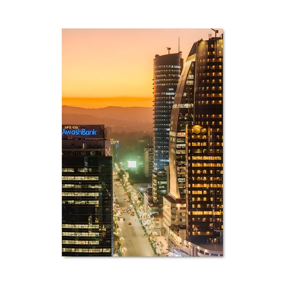 Poster Skyline d'Addis Ababa
