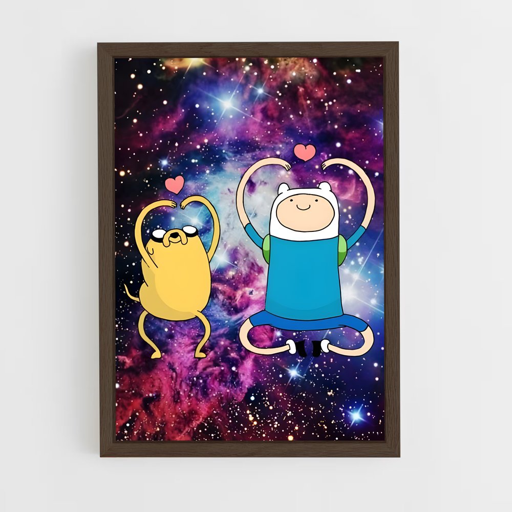 ap-adventure time-16 cadre Bois foncé