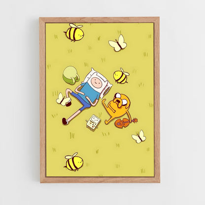 ap-adventure time-2 cadre Bois clair