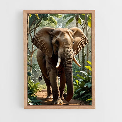 ap-african elephant-3 cadre Bois clair
