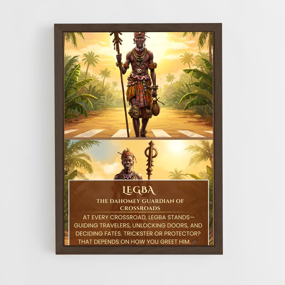 ap-african mythology-1 cadre Bois foncé