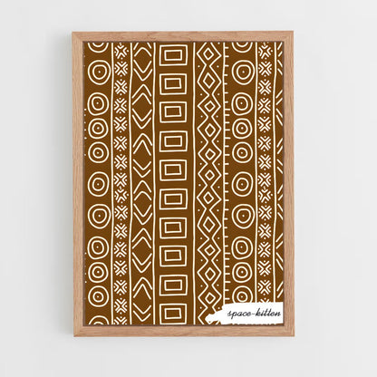 ap-african patterns-2 cadre Bois clair
