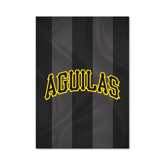 Poster Agua Noir et Jaune