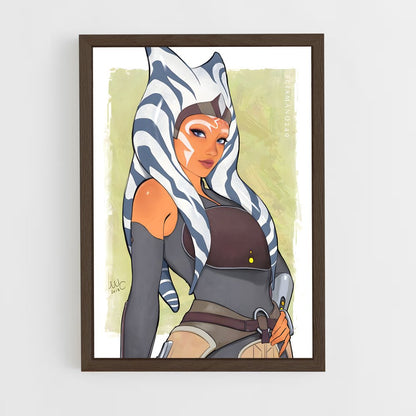 ap-ahsoka tano-6 cadre Bois foncé