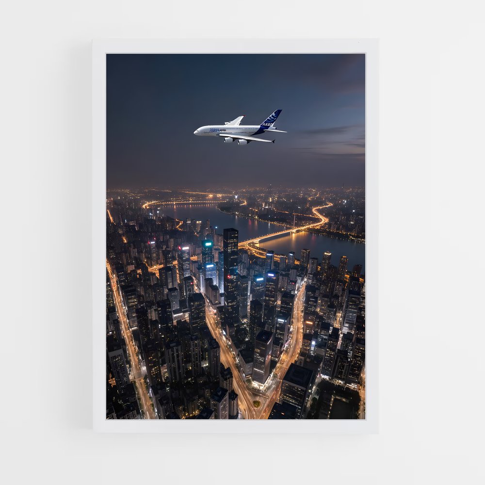 ap-airbus a380-6 cadre Blanc