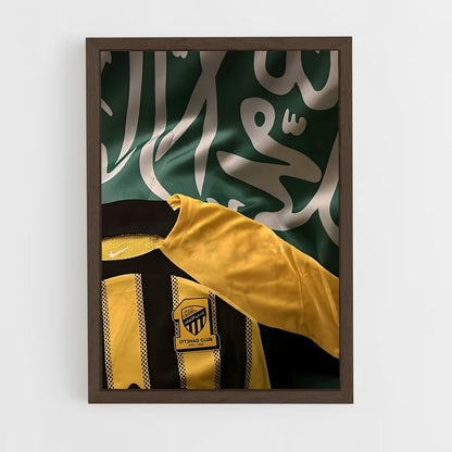 ap-al ittihad fc-4 cadre Bois foncé