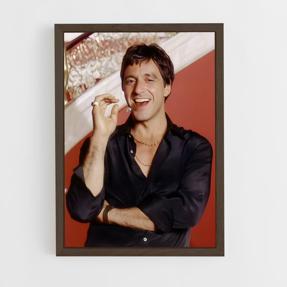 ap-al pacino-8 cadre Bois foncé