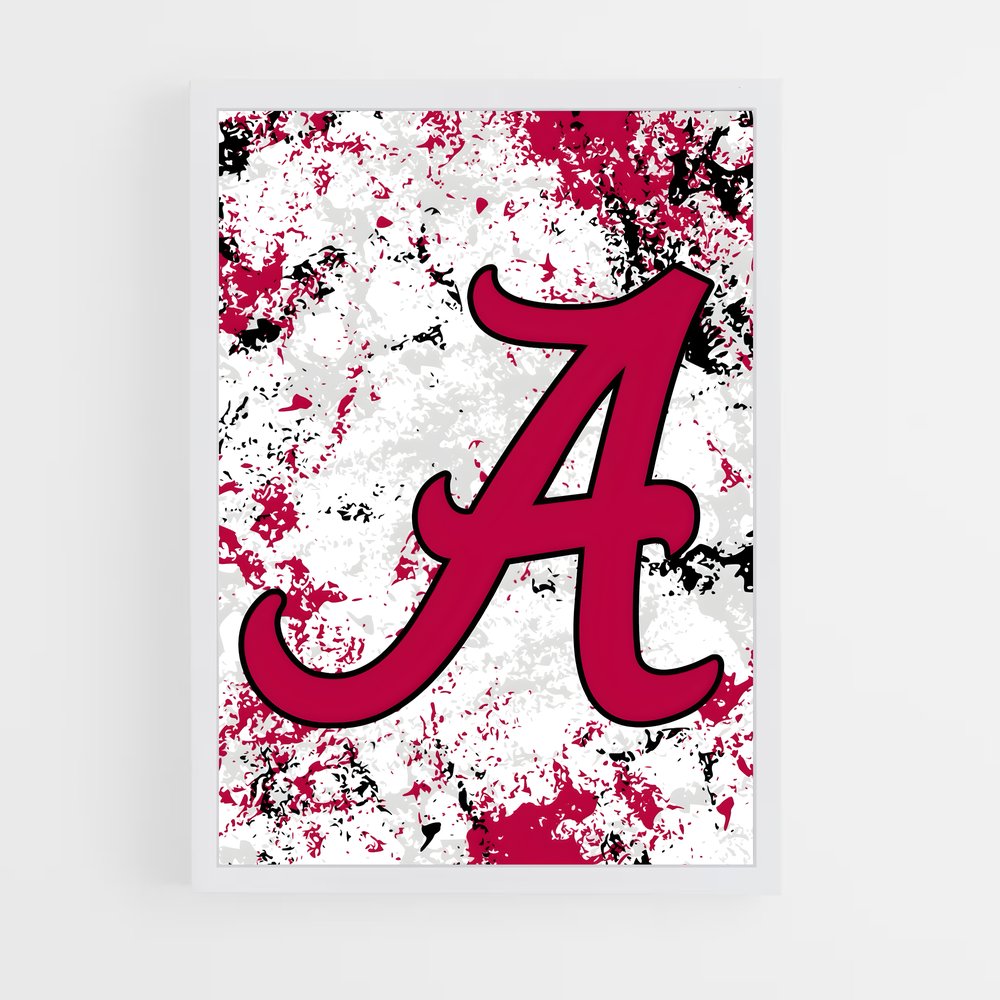 ap-alabama crimson tide-4 cadre Blanc