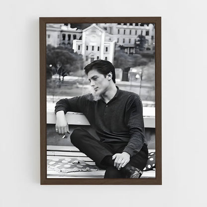 ap-alain delon-8 cadre Bois foncé