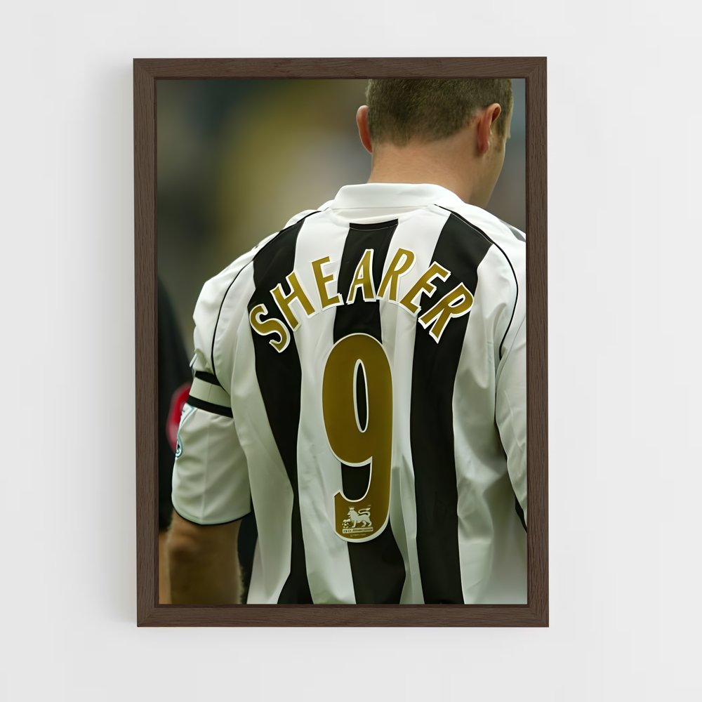 ap-alan shearer-6 cadre Bois foncé
