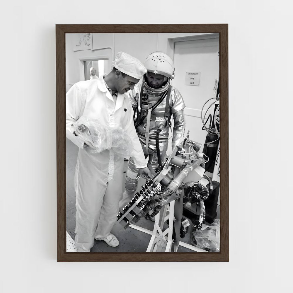 ap-alan shepard-3 cadre Bois foncé
