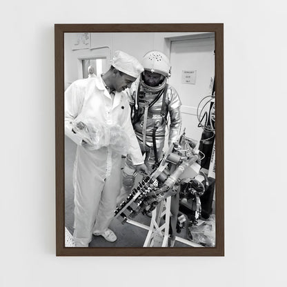 ap-alan shepard-3 cadre Bois foncé