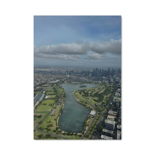 Poster Melbourne Aérien