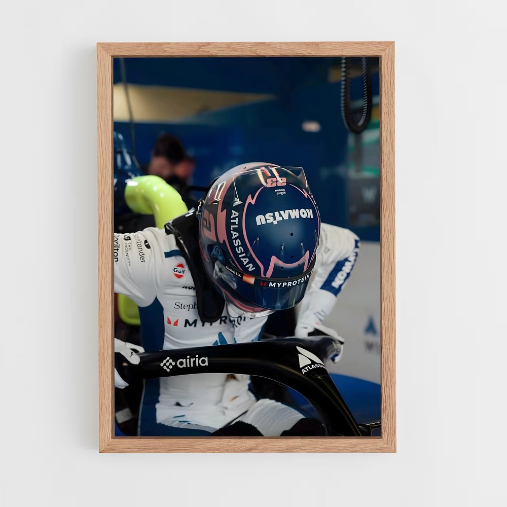 ap-alex albon-5 cadre Bois clair
