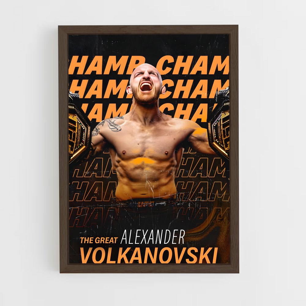 ap-alexander volkanovski-1 cadre Bois foncé