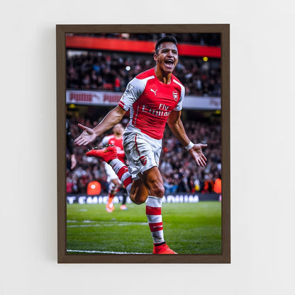 ap-alexis sanchez-2 cadre Bois foncé