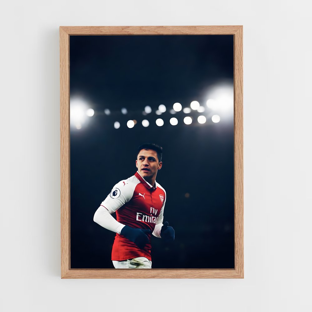 ap-alexis sanchez-7 cadre Bois clair