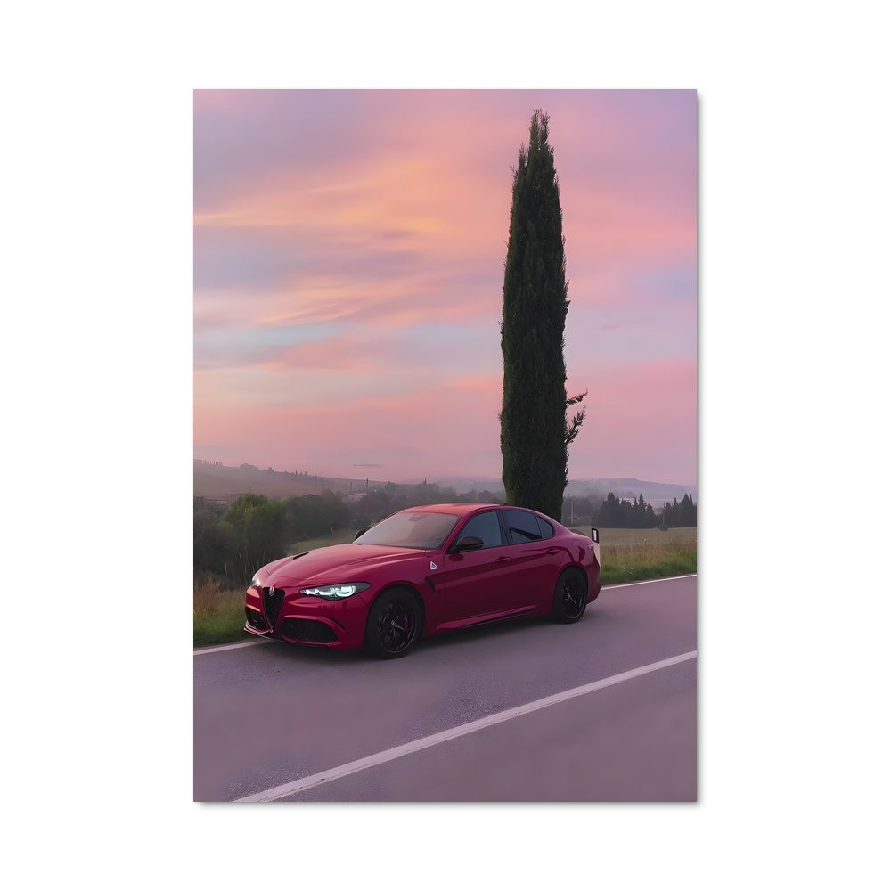 Poster Émotion Rouge