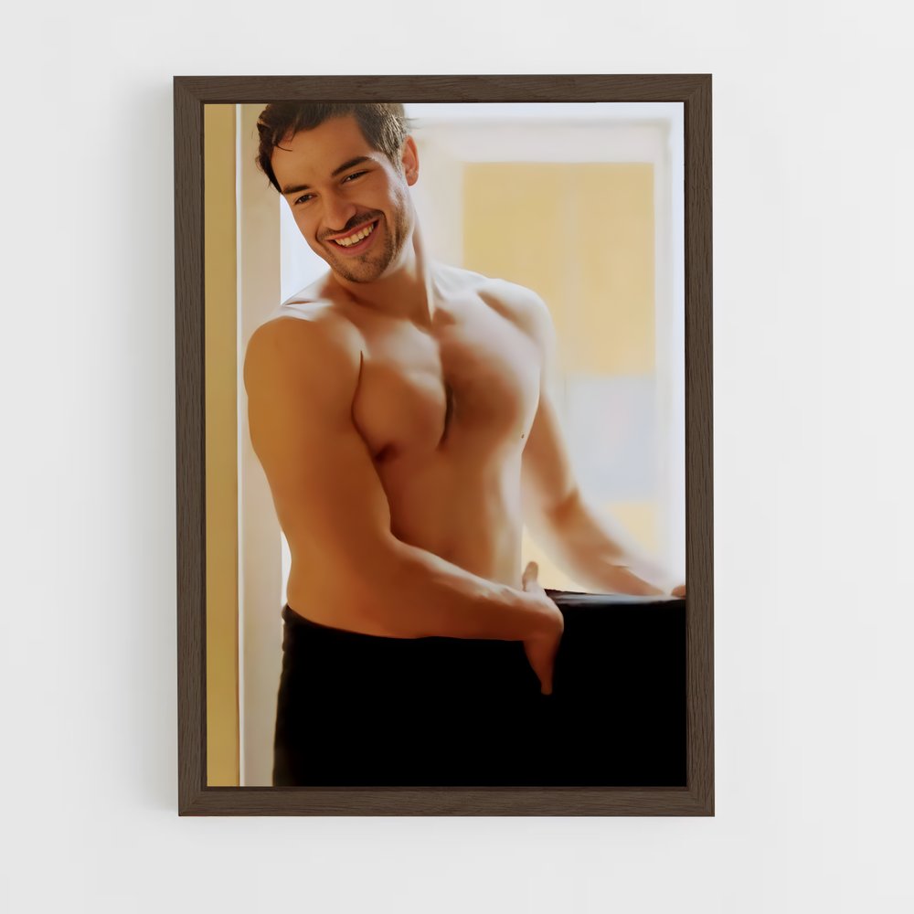 ap-alfonso herrera-3 cadre Bois foncé