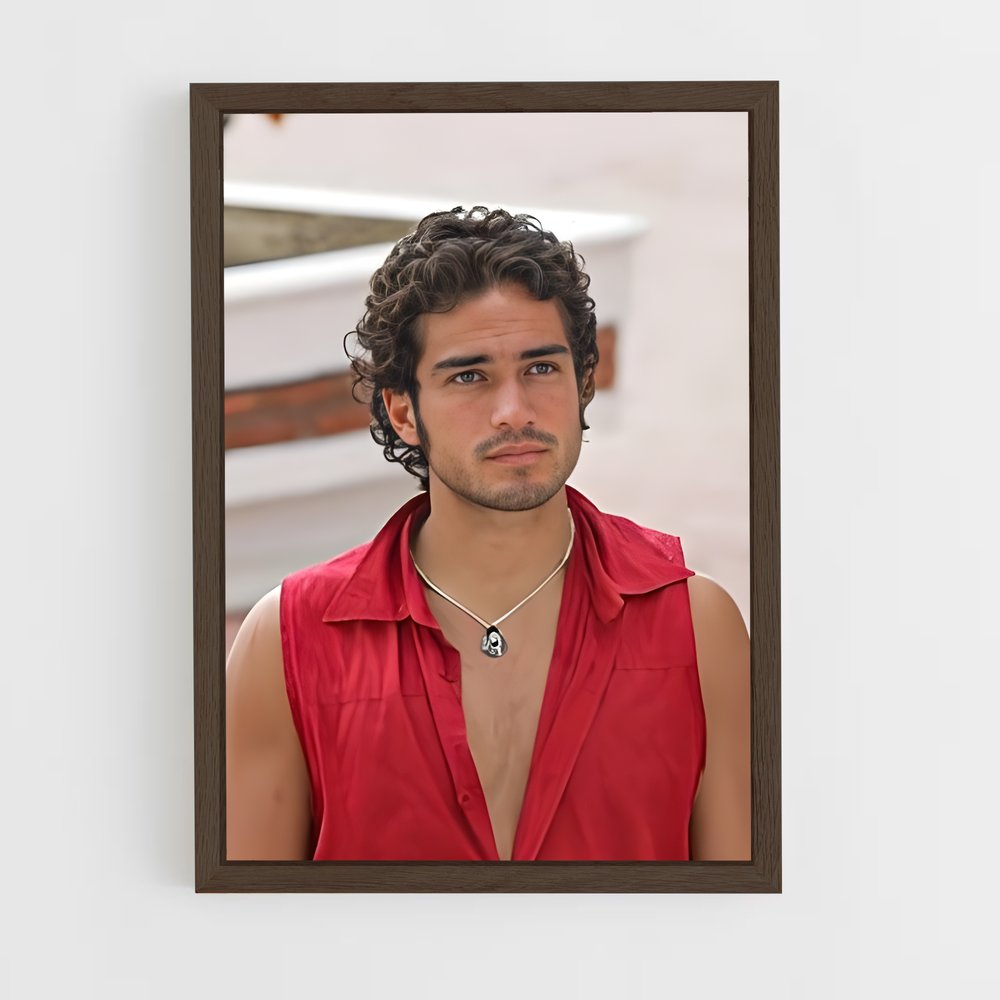 ap-alfonso herrera-9 cadre Bois foncé