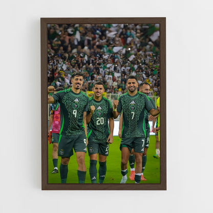 ap-algeria national football team-2 cadre Bois foncé