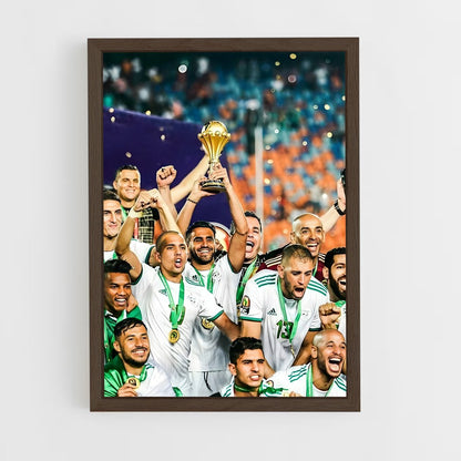 ap-algeria national football team-3 cadre Bois foncé