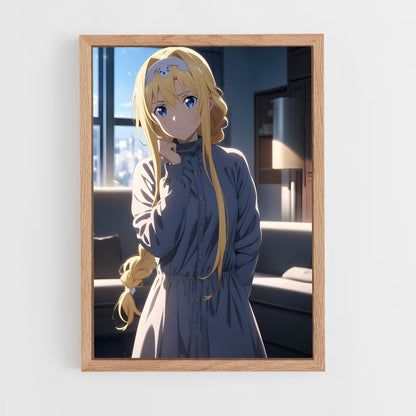 ap-alice sword art online-11 cadre Bois clair