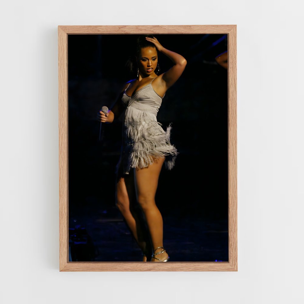 ap-alicia keys-1 cadre Bois clair