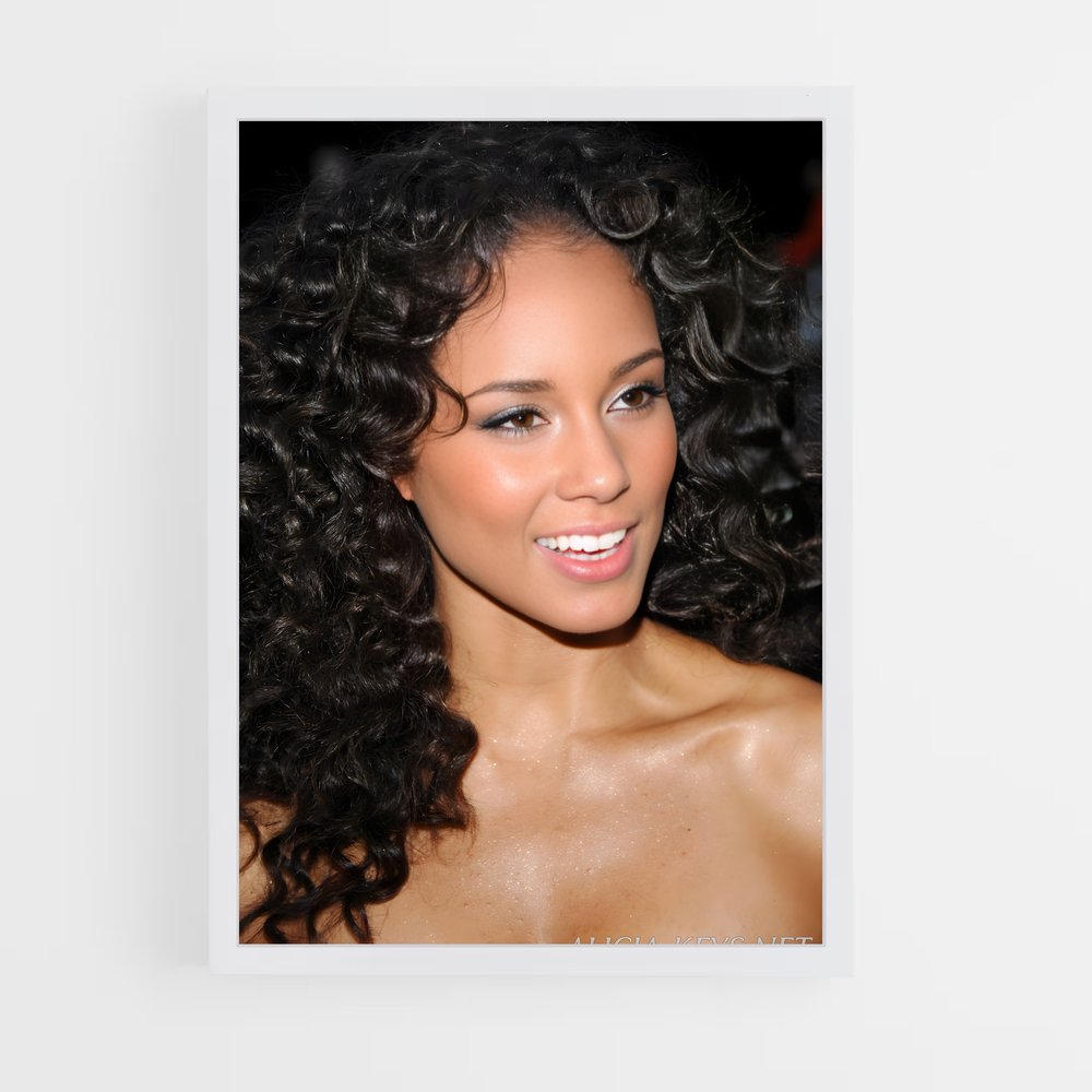 ap-alicia keys-2 cadre Blanc