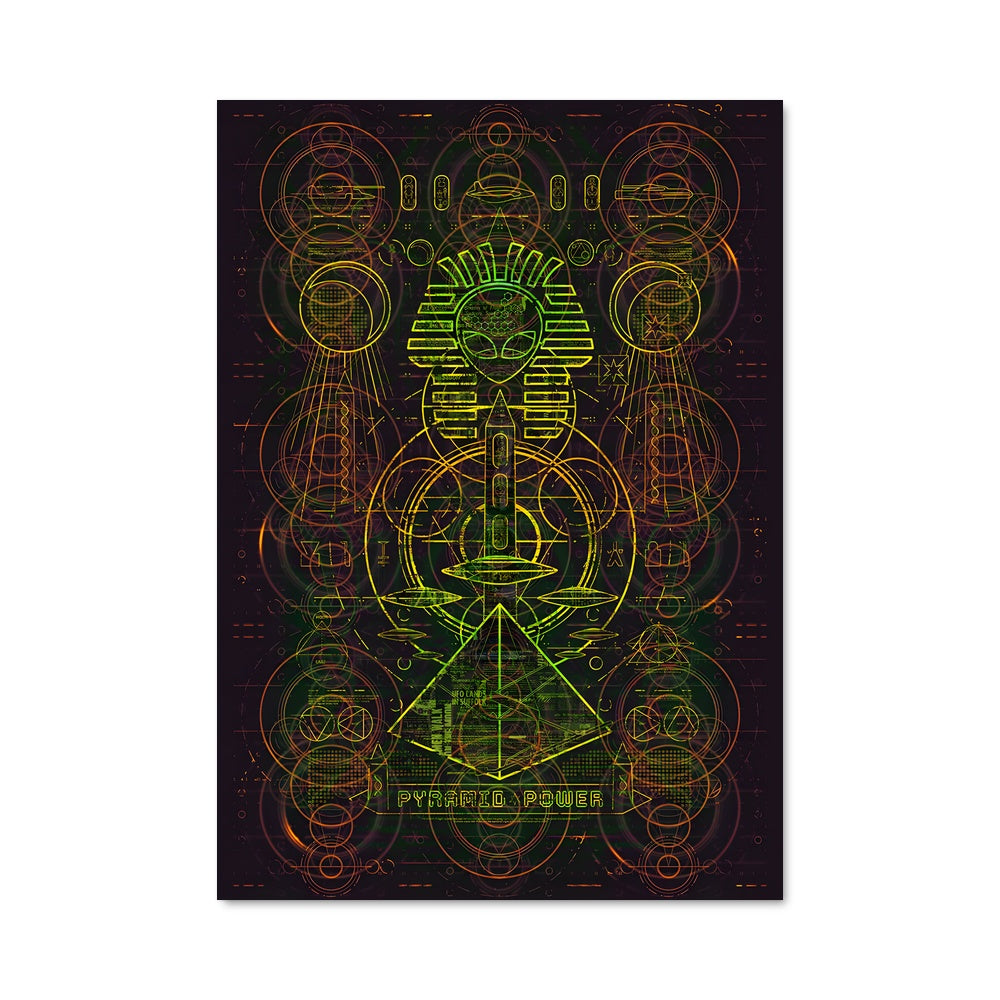Poster Alien Glyphs
