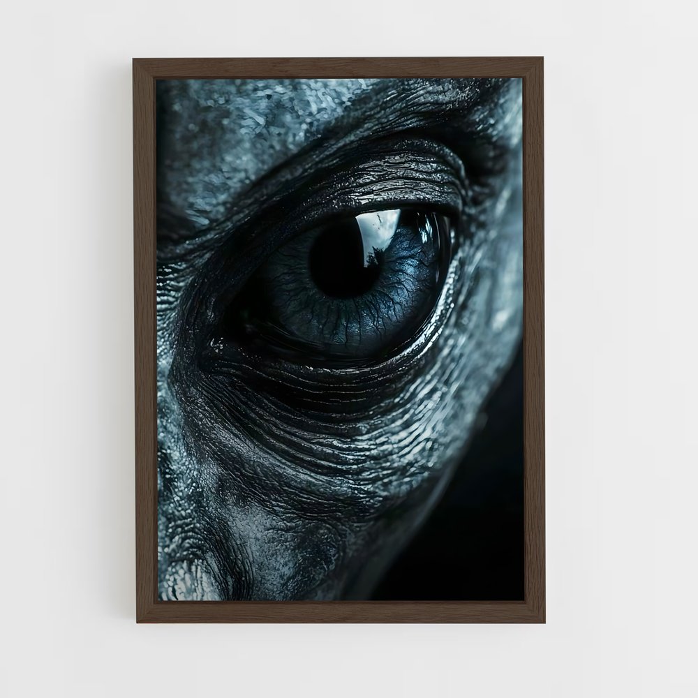 ap-alien eyes-3 cadre Bois foncé