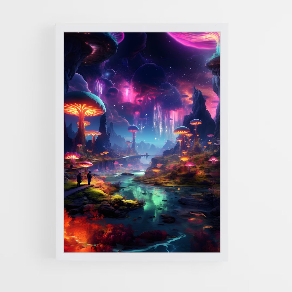ap-alien landscape-2 cadre Blanc