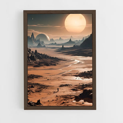 ap-alien planet-7 cadre Bois foncé