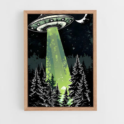 ap-alien spaceship-1 cadre Bois clair
