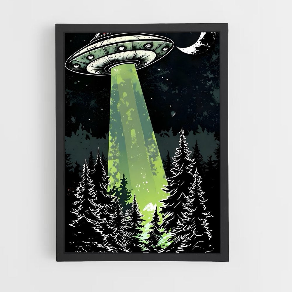 ap-alien spaceship-1 cadre Noir