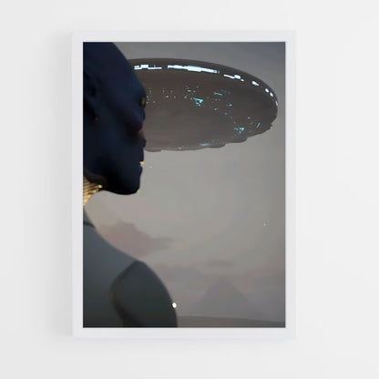 ap-aliens and ufo-14 cadre Blanc