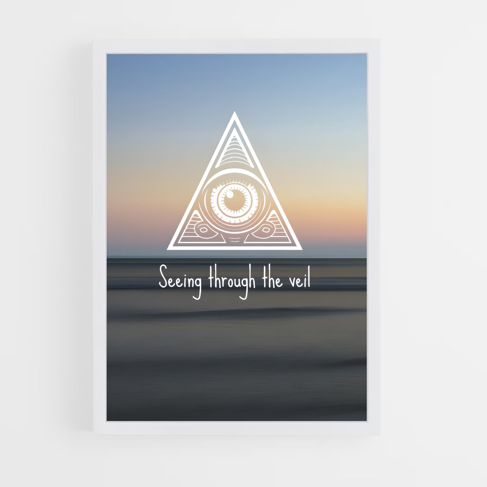 ap-all seeing eye-6 cadre Blanc