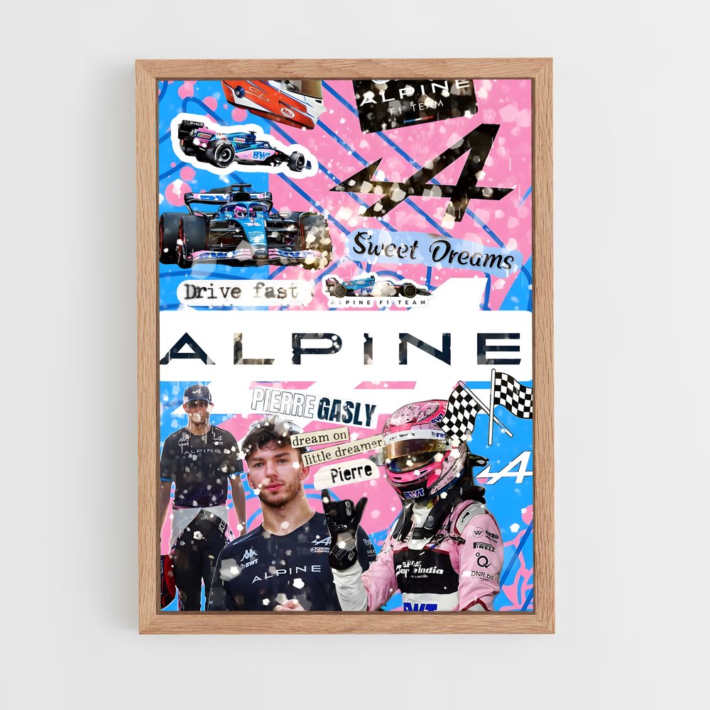 ap-alpine f1 team-13 cadre Bois clair