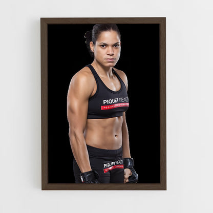 ap-amanda nunes-1 cadre Bois foncé